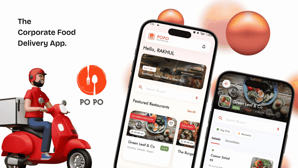 POPO Food App cover